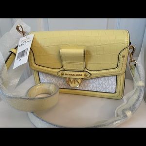 MICHAEL KORS JESSIE MEDIUM CROSSBODY  BAG YELLOW..